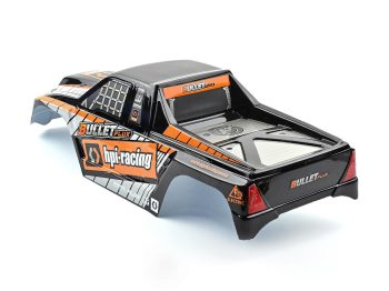 HPI TRIMMED AND PAINTED BULLET FLUX MT BODY WITH HEX DECALS 101659